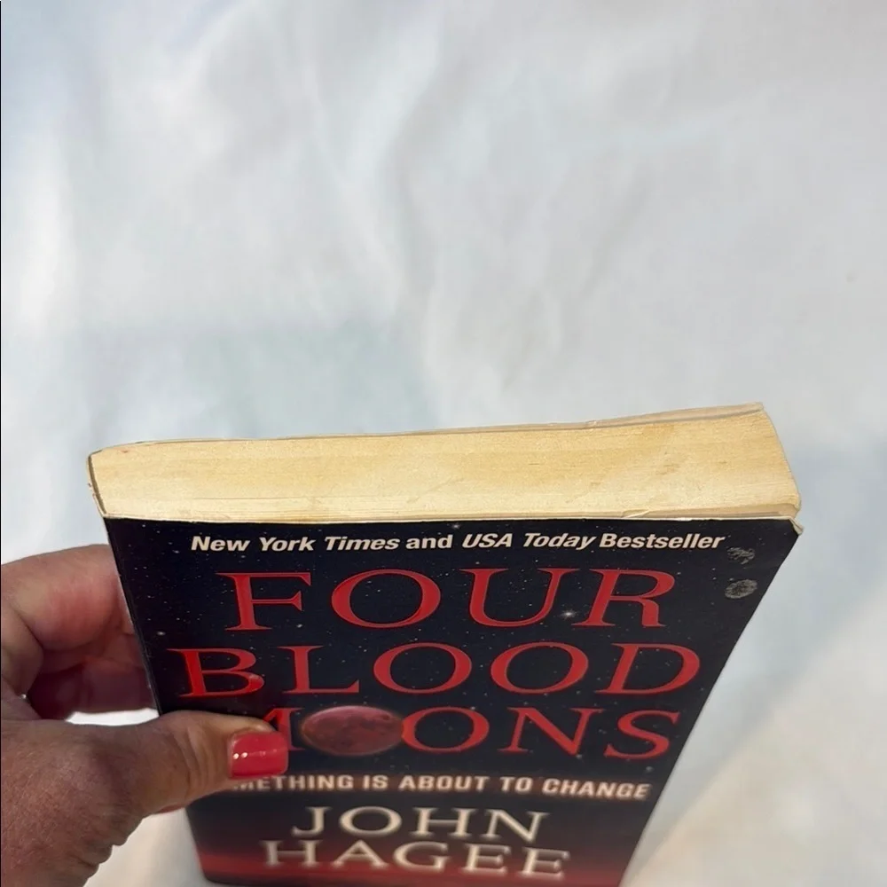 Four Blood Moons book by John Hagee, Religious Prophecy, Biblical Studies, used